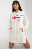 Stylish Women's Casual Blouse with Hood and Kangaroo Pocket