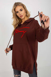 Stylish Women's Casual Sweatshirt with Hood and Pocket