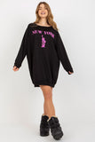 Trendy Women's Oversized Casual Sweatshirt with Bold Print