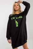 Trendy Women's Oversized Casual Sweatshirt with Unique Print