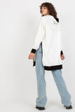 Chic Women's Casual Sweatshirt with Hood and Side Slits