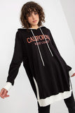 Stylish Women's Casual Hoodie Sweatshirt with Side Slits