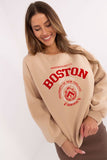 Trendy Women's Casual Sweatshirt with Unique Patches