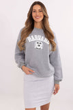 Trendy Women's Casual Sweatshirt with Unique Patches