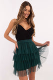 Elegant Ruffled Tulle Skirt for Special Occasions