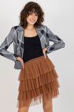 Elegant Ruffled Tulle Skirt for Special Occasions