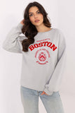 Trendy Women's Casual Sweatshirt with Unique Patches