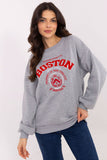 Trendy Women's Casual Sweatshirt with Unique Patches