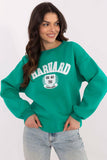 Trendy Women's Casual Sweatshirt with Unique Patches