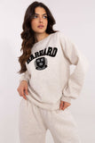 Trendy Women's Casual Sweatshirt with Unique Patches
