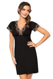 Elegant Lace Nightshirt in Soft, Breathable Viscose