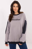 Cozy Casual Women's Sweatshirt with Modern Embroidery