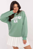 Trendy Women's Casual Sweatshirt with Unique Prints & Patches