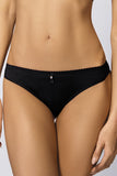 Elegant Knitted Thongs with Decorative Ribbon Detail