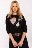 Elegant Embroidered Cotton Blouse with Pearls & Zircons