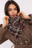 Stylish Checked Arab Scarf with Fringes for Everyday Wear