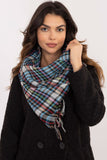 Stylish Checkered Arafat Scarf with Decorative Fringes