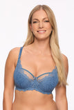 Elegant Semi-Soft Bra with Supportive Underwire Design
