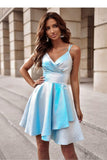 Elegant Wrap Neckline Dress with Pleated Flare Skirt