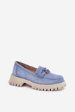 Charming Suede Women's Moccasins with Teddy Bear Clasp