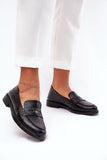 Elegant Women's Leather Moccasins with Comfortable Insole