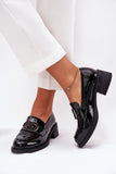 Elegant Natural Leather Moccasins with Decorative Detail