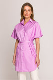 Stylish Cotton Shirt-Tunic with Belt for Versatile Looks