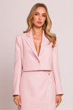 Elegant Blazer with Heart Button - Timeless Style & Comfort