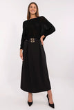 Elegant Maxi Skirt with Pleats and Stylish Belts
