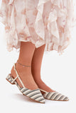 Elegant Open-Back Ballerina Flats with Adjustable Strap