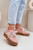 Trendy Eco-Suede Sneakers with Charming Lace Charms
