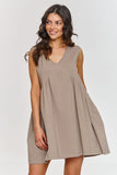 Chic Trapeze Dress with Sweetheart Neckline for Effortless Style