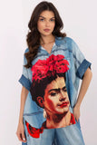 Colorful Print Casual Women's Shirt for Everyday Elegance
