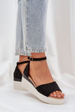 Stylish Eco-Suede Platform Sandals for All-Day Comfort