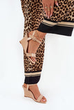 Elegant Eco Leather Wedge Sandals with Adjustable Strap