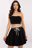 Chic Bell Shape Mini Skirt with Adjustable Tie Waist