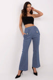 Elegant High-Waist Flared Sweatpants with Pockets