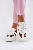 Fashionable Eco Leather and Fabric Women's Sneakers