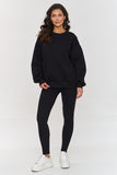Chic Oversized Sweatshirt & Leggings Tracksuit Set for Women