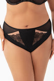 Elegant Microfiber Panties with Embroidery and Mesh Details