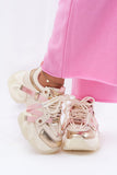 Stylish Leather Women's Sneakers with Unique Double Lacing