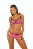 Elegant Push-Up Bikini with Adjustable Straps and Comfort Lining