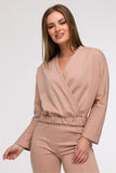 Elegant Women's Wrap Blouse for Everyday & Holiday Wear