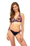 Vibrant Geometric Pattern Bikini with Underwired Support