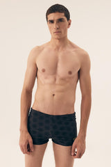 Trendy Men's Quick-Dry Swim Trunks for Beach & Pool Fun - black / M