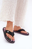 Floral Pattern Women's Flip-Flops for Beach Comfort