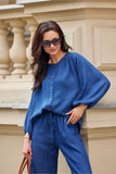 Loose-Fit Button-Up Shirt with Voluminous Sleeves