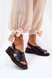 Stylish Eco Leather Wedge Sandals for Summer Comfort
