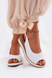 Stylish Eco-Leather Women's Sandals with Rhinestone Detail