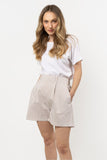 Elegant Lightweight Summer Shorts with Pockets and Pleats